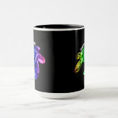 Hawaii Practice Aloha - Tribal Honu Rainbow Tasse (Zentrum)