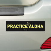 Hawaii praktiziert Aloha Golden Shaka (Hang locker Autoaufkleber (Auf Auto)