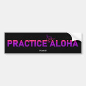 Hawaii praktiziert Aloha PurpleRay Shaka (Hang los Autoaufkleber (Vorne)