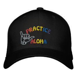 Hawaii praktiziert Aloha Shaka (Hang locker) Bestickte Baseballkappe
