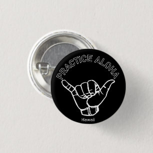 Hawaii praktiziert Aloha Shaka (Hang locker) Button