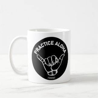 Hawaii praktiziert Aloha Shaka (Hang locker) Kaffeetasse