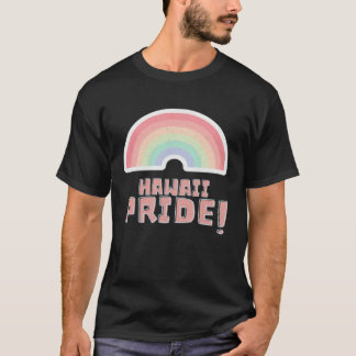 Hawaii Pride LGBTQ Cute Rainbow Minimalist Pride T-Shirt
