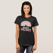 Hawaii Pride LGBTQ Cute Rainbow Minimalist Pride T-Shirt (Vorne ganz)
