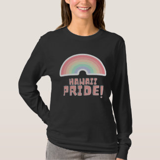 Hawaii Pride LGBTQ Cute Rainbow Minimalist Pride T-Shirt