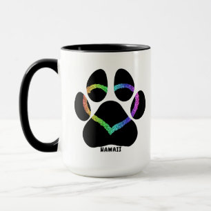 Hawaii Puppy Liebe Rainbow Tasse