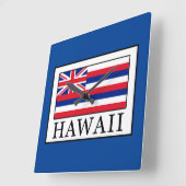 Hawaii Quadratische Wanduhr (Winkel)