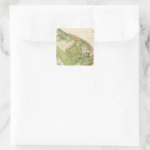 Hawaii Quadratischer Aufkleber (Tasche)