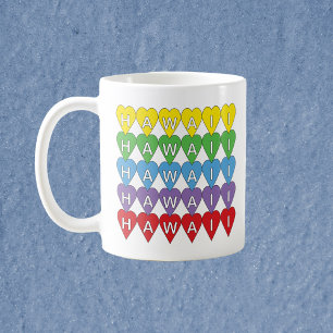 Hawaii Rainbow Hearts Kaffeetasse