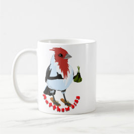 HAWAII RED CRESTED CARDINAL—Bible verse Kaffeetasse
