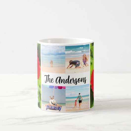 Hawaii Red Hibiskus 4 Foto Familienname Trip Kaffeetasse (Mittel)