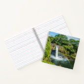 Hawaii, Regenbogenfälle in Hilo Notizblock (Innenseite)