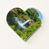 Hawaii, Regenbogenfälle in Hilo Notizblock (Rückseite)