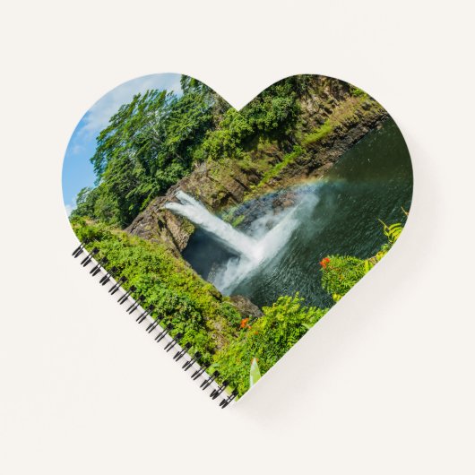 Hawaii, Regenbogenfälle in Hilo Notizblock (Vorderseite)