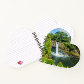 Hawaii, Regenbogenfälle in Hilo Notizblock (Innenseite)