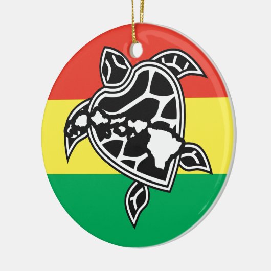 Hawaii-Reggae-Schildkröte Keramik Ornament (Links)