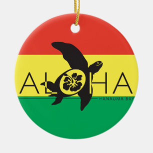 Hawaii-Reggae-Schildkröte Keramikornament
