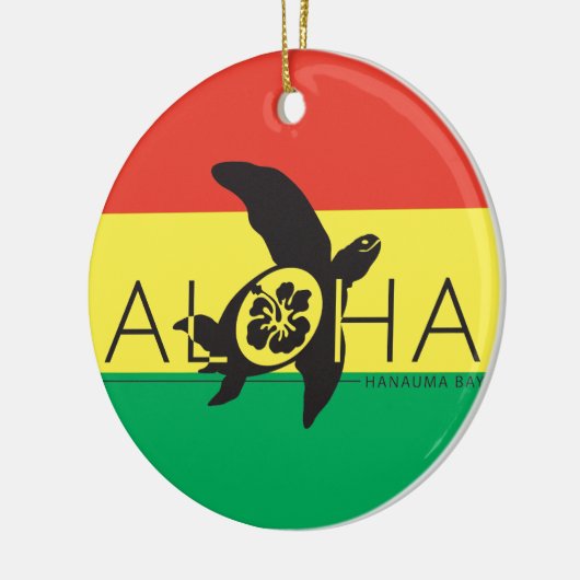 Hawaii-Reggae-Schildkröte Keramikornament (Links)