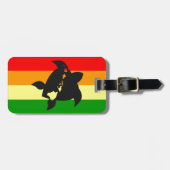 Hawaii Reggae Turtle Gepäckanhänger (Vorderseite horizontal)