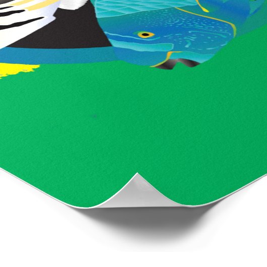 Hawaii Reggae Turtle Hawaii Inseln Poster (Ecke)