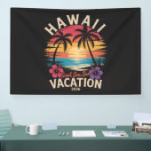 Hawaii-Reise 2026 Sommerferien Strand Banner (Messe)