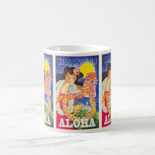 Hawaii Reise Urlaub Kaffeetasse (Mittel)