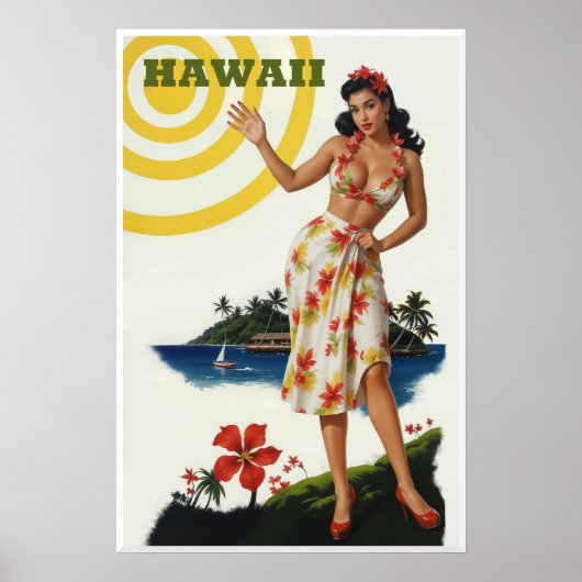 Hawaii-Reiseplakat  Poster (Vorne)