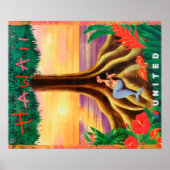 Hawaii Reiseplakat Poster (Vorne)