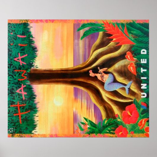 Hawaii Reiseplakat Poster (Vorne)
