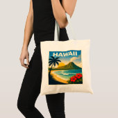 Hawaii-Reiseplakat Tragetasche (Vorderseite (Produkt))