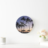 Hawaii resort sunset runde wanduhr (Zuhause)