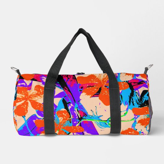 Hawaii (rosa und lila) duffle bag (Vorderseite)