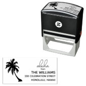 Hawaii Rücksendeadresse Briefmarke Permastempel (Beispiel)