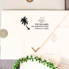 Hawaii Rücksendeadresse Briefmarke Permastempel