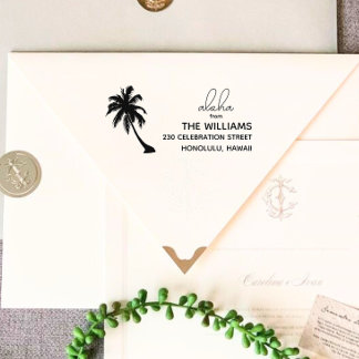Hawaii Rücksendeadresse Briefmarke Permastempel