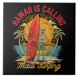 Hawaii ruft Maui Surfen Insel Vibes Fliese