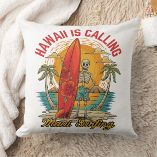 Hawaii ruft Maui Surfen Insel Vibes Kissen
