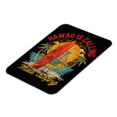 Hawaii ruft Maui Surfen Insel Vibes Magnet (Linke Seite)