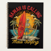 Hawaii ruft Maui Surfen Insel Vibes Planer (Vorderseite)