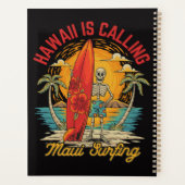 Hawaii ruft Maui Surfen Insel Vibes Planer (Rückseite)
