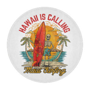 Hawaii ruft Maui Surfen Insel Vibes Schneidebrett
