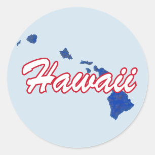 Hawaii Runder Aufkleber