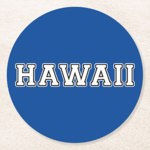 Hawaii Runder Pappuntersetzer