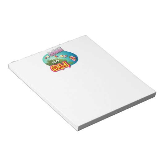 Hawaii sagt Aloha! Notizblock (angewinkelt)