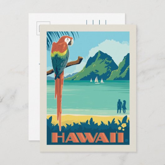 Hawaii | Save The Date Einladungspostkarte (Vorne/Hinten)
