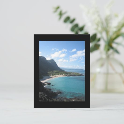 Hawaii Save the Date Wedding Postcard Ankündigungspostkarte (Stehend Vorderseite)