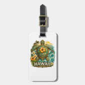 Hawaii-Schildkröte Gepäckanhänger (Vorderseite vertikal)