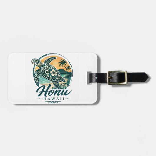 Hawaii-Schildkröte Gepäckanhänger (Vorderseite horizontal)