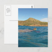 Hawaii-Schildkröte Postkarte (Vorne/Hinten)