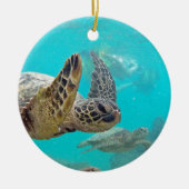 Hawaii-Schildkröten Keramik Ornament (Vorne)
